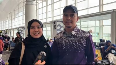 Tahani dan Fahrurozi, jemaah asal kloter JKS 12