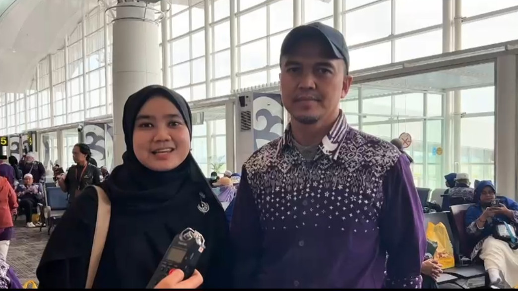 Tahani dan Fahrurozi, jemaah asal kloter JKS 12