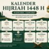 Kalender Hijriah 1448, Kapan Ramadan dan Idulfitri 2027?