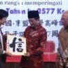 Menag Nasaruddin Umar Terima Kaligrafi Xin, Ini Maknanya